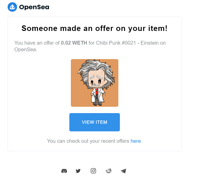ChibiCryptoPunk's tweet photo. Chibi Punk #0021-Einstein sold on #opensea !
https://t.co/PWpIf5pHmZ

#cryptoart #nftcollector #nftart #NFTartist #NFTartists  #NFTcollectibles #cryptoartist #Cryptoartists #NFT #NFTs #NFTCommunity #pixelart #cryptopunks  #cryptoart  #NFTmarketplace #Einstein  #NFTdrops https://t.co/PMYgVdiLrS