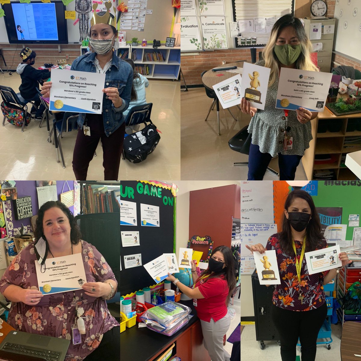 SibrianLeticia's tweet image. Our students are taking #STMathFallChallenge 🍁 to the next level. Our teachers have earned certificates for having the highest number of puzzles and showing a 10% or 20% progress in @STMath. #ACELevelUp #WildcatPride #AldineForward #GameOn