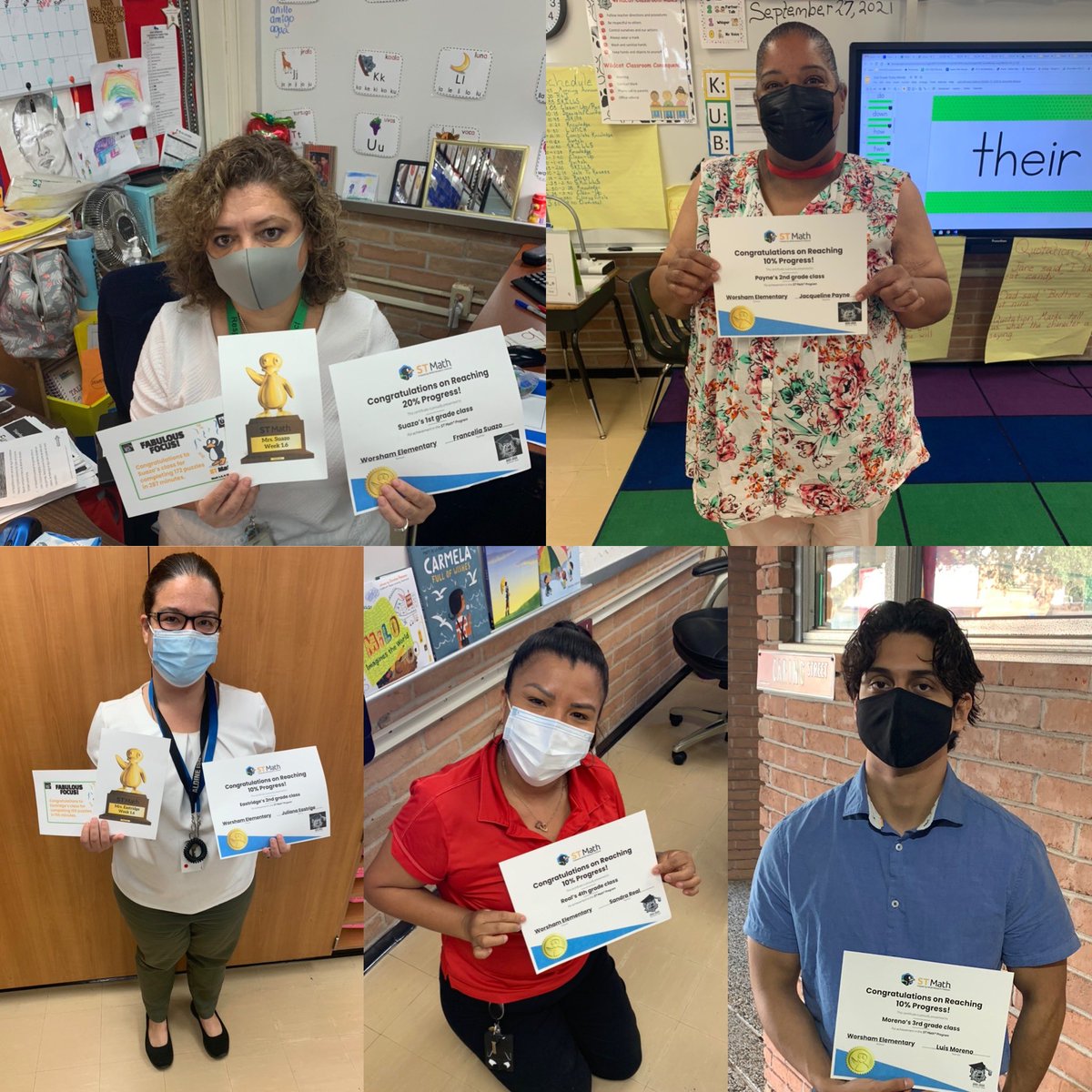 SibrianLeticia's tweet image. Our students are taking #STMathFallChallenge 🍁 to the next level. Our teachers have earned certificates for having the highest number of puzzles and showing a 10% or 20% progress in @STMath. #ACELevelUp #WildcatPride #AldineForward #GameOn