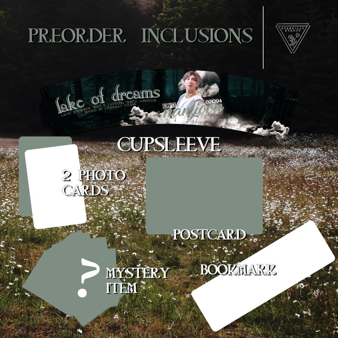EventsEternally's tweet photo. RSVP &amp; Pre-Order are still available ✨ 

Don’t forget to join us in celebration of our Moon Child Kim Namjoon 🌙 

Please dress in theme 🧚🏼‍♀️ 

#eternallyevents #lakeofdreams #cupsleeve #losangelescupsleeve #kpopcupsleeve #namjooncupsleeve #OCcupsleeve #bobaevent https://t.co/1sfW8kPRtU