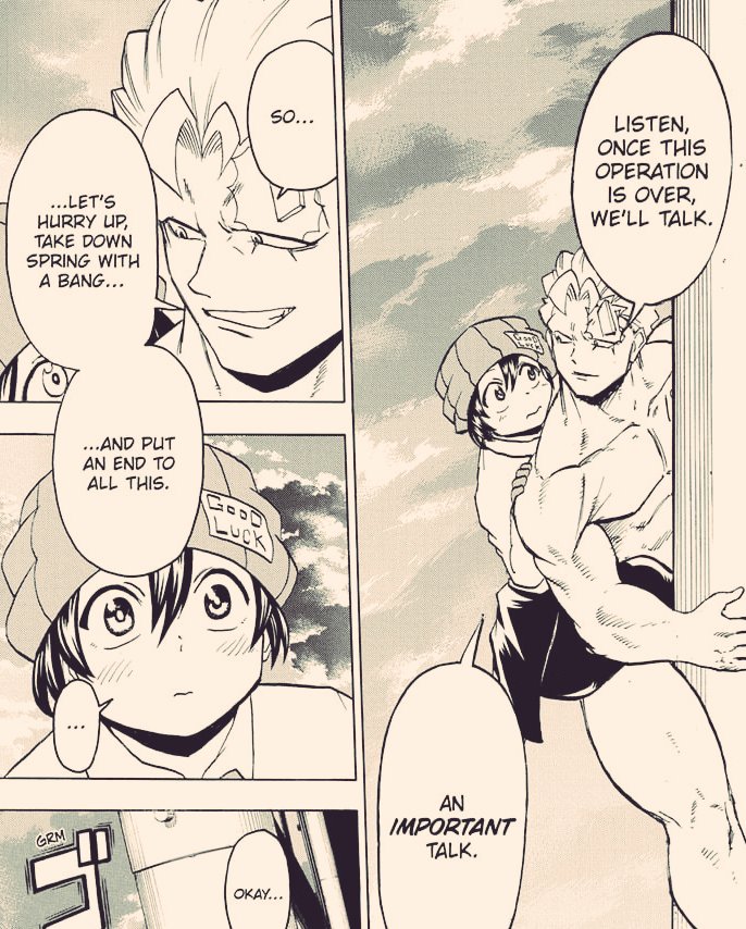 Ch. 80 of Undead Unluck was AnFuu paradise. Just... Look at them!!! Why are they so cute?!!! I couldn't stop smiling the whole chapter ahshdhfjshs--There were so many good moments! Their teamwork, their flirting, their trust in each other, their promise...!!! 