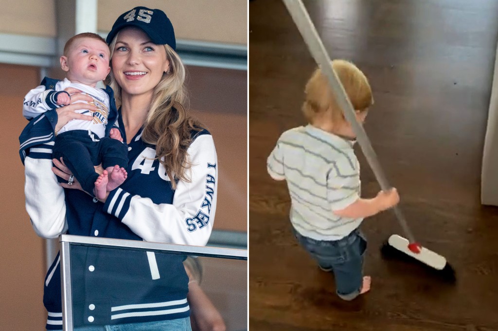 RT @nypost: Gerrit Cole's wife trolls Red Sox with baby broom video after series sweep https://t.co/fnZI31RqBF https://t.co/cWccoFkqWg