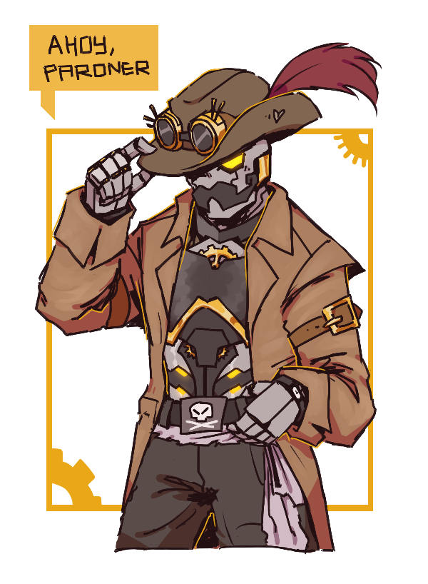 newgroundstier's tweet photo. fantasy steampunk cowboy pirate robot #jrwishow #jrwifanart https://t.co/0nQ9loOvQ9
