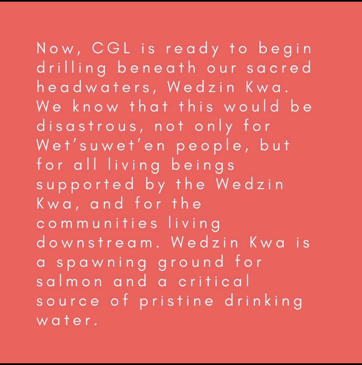 Gidimten's tweet photo. WET'SUWET'EN BLOCKADES ERECTED TO STOP COASTAL GASLINK DRILLING UNDER SACRED HEADWATERS
September 27, 2021
Coastal Gaslink has been evicted from our territories by the Wet’suwet’en Hereditary Chiefs who have full jurisdiction over Wet’suwet’en lands.
(THREAD) https://t.co/4ZoEHoHgX5