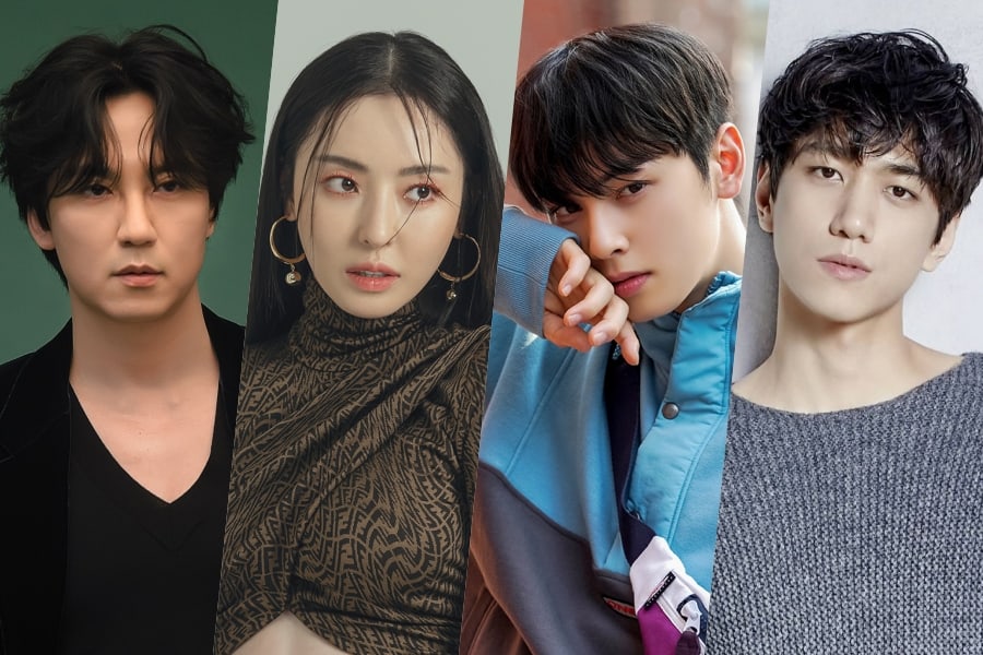 soompi's tweet photo. #KimNamGil, #LeeDaHee, #ChaEunWoo, And #SungJoon Finalized As Cast For Fantasy Drama "Island" 
https://t.co/cjjisEf3fC https://t.co/oNkHTXNSLm