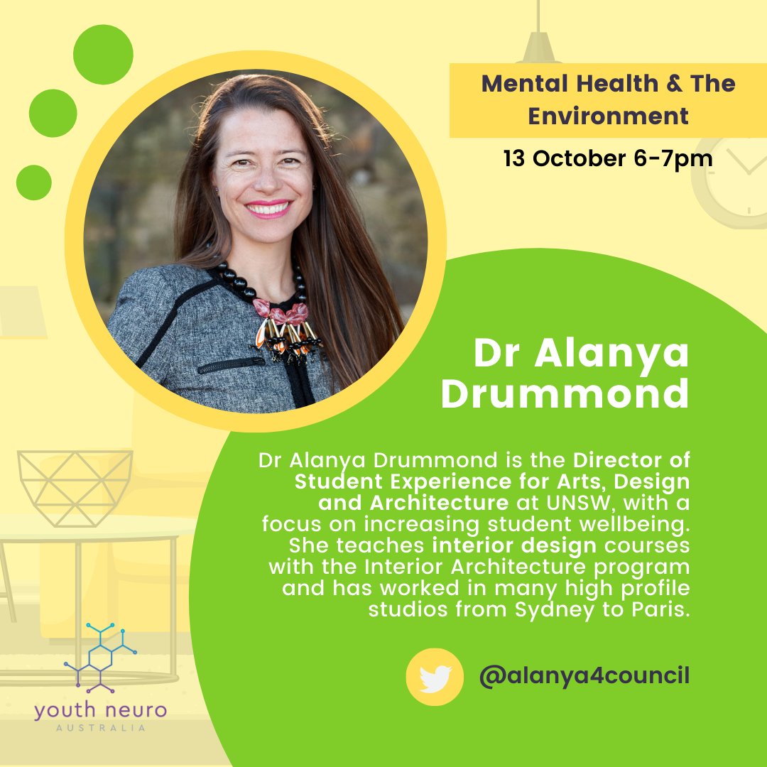 Panelist Dr Alanya Drummond is the Director of Student Experience for Arts, Design and Architecture at UNSW. To hear her perspectives on interior architecture and designing inclusive spaces with mental health and student wellbeing in mind, register below👇 fb.me/e/5PaUJSGgy