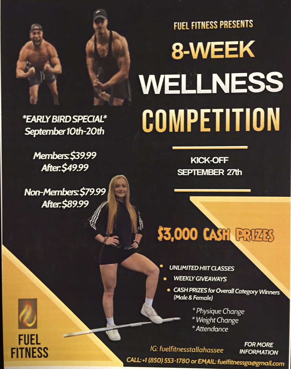 KingofAlbanyGa's tweet image. The Fuel fitness Competition Begins Today #getfueled