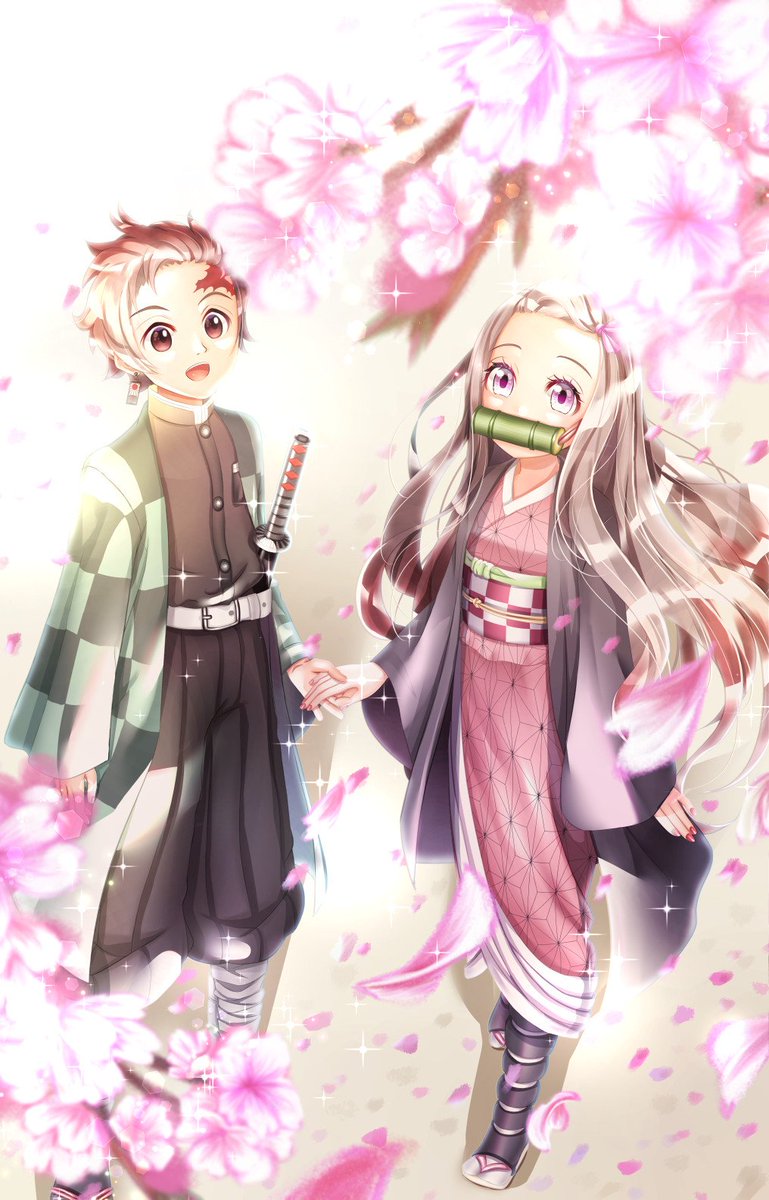 鬼滅の刃「#鬼滅の刃 #竈門炭治郎 #竈門禰豆子 この前リクエストを頂いたので描いてみまし」|ふみな(fumina)のイラスト