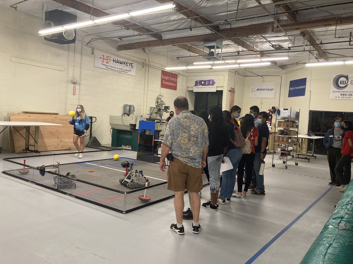 dof6413's tweet photo. This past friday we had the opportunity to host an information meeting for new students! They got to tour around the stem center along with get a presentation!! We can’t wait for this new season! ❤️🤖💙 #frc #firstfrc #first #firstlikeagirl https://t.co/wSEY7fm7hx