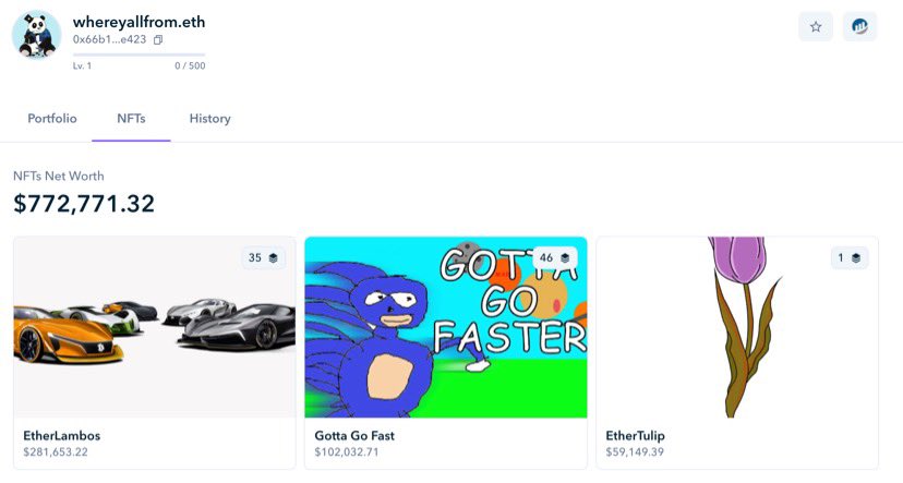 GottaGoFastNFT's tweet photo. 100k in sanic for this lambro? probably nothing https://t.co/slfLIgvyzx