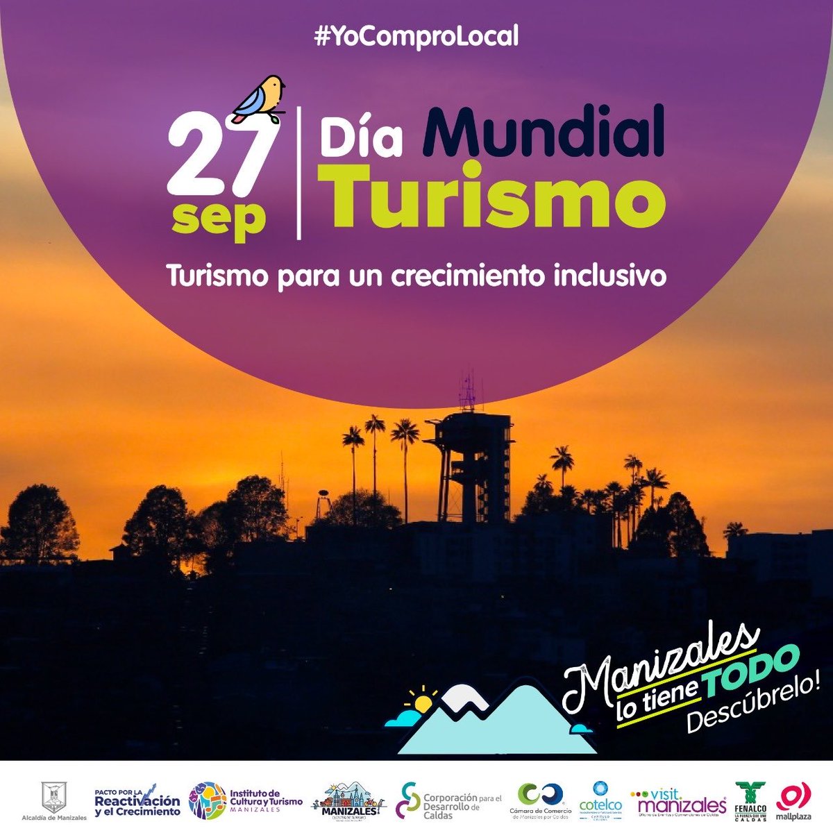 En el #DíaMundialdelTurismo nuestro gran sueño es seguir consolidando y ejecutando proyectos que aporten al desarrollo turístico de los territorios. 💙🌴