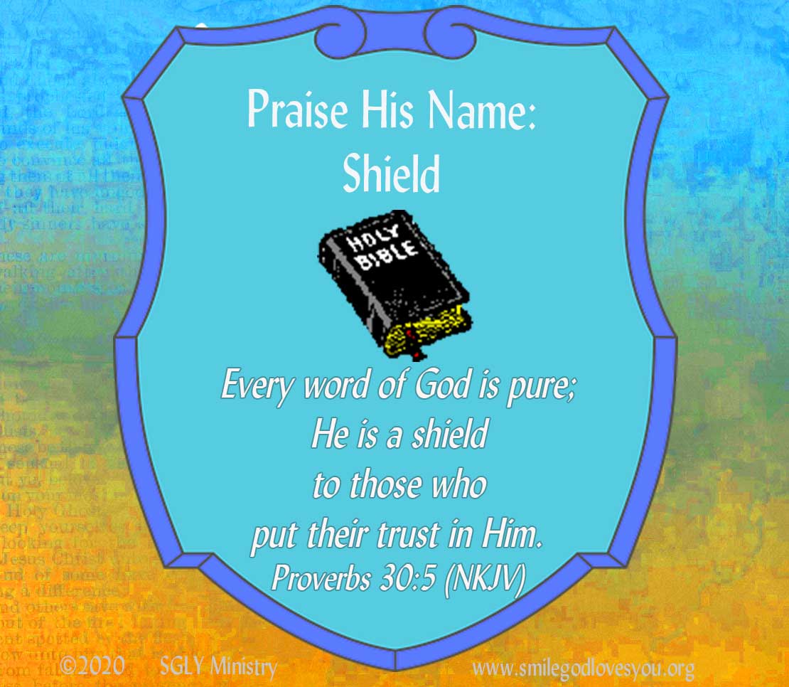 SGLYMinistry's tweet image. Sept. 27–Praise Pause–SHIELD smilegodlovesyou.org/DD/2021/09/27/… #dailydevotionals #PraisePause #NamesOfGod #Shield