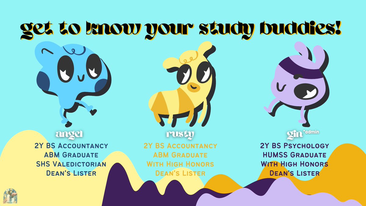 _studybuddyph's tweet image. Hey, cuties! Your study buddies are back 🤪🤍 Sabay-sabay nating kalampagin ang online class 😙✌🏼✨ Get to know us below! 

With love
Rusty, Angel, &amp;amp; Gin ❈

◽️ accountancy psychology humss abm commissioner budget essay infographics powerpoint accounting ◽️