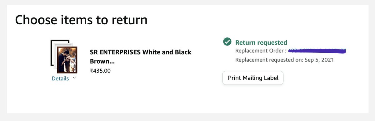chhomantar's tweet photo. @AmazonHelp This is showing that return requested. Not able to take any further action. Can you check? https://t.co/YNpnF9ShgI