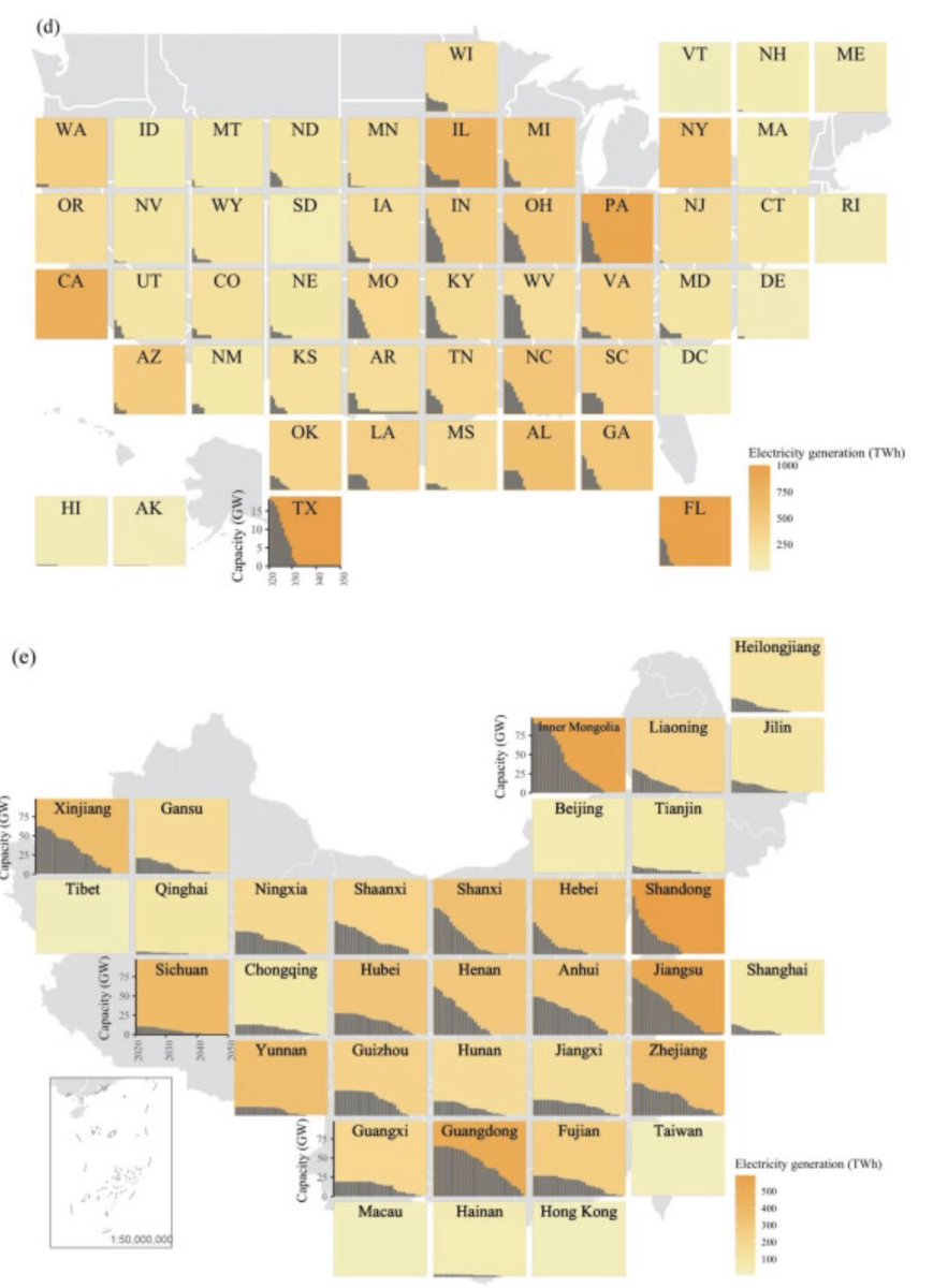 HMcJeon's tweet photo. Pre-release: @RynaCui et al. shows exit strategies for coal power in USA and China. And breaks them down by each state and each province (that’s a lot of plants!)
And check out these cool #squaremaps https://t.co/0ObvYzJ6va