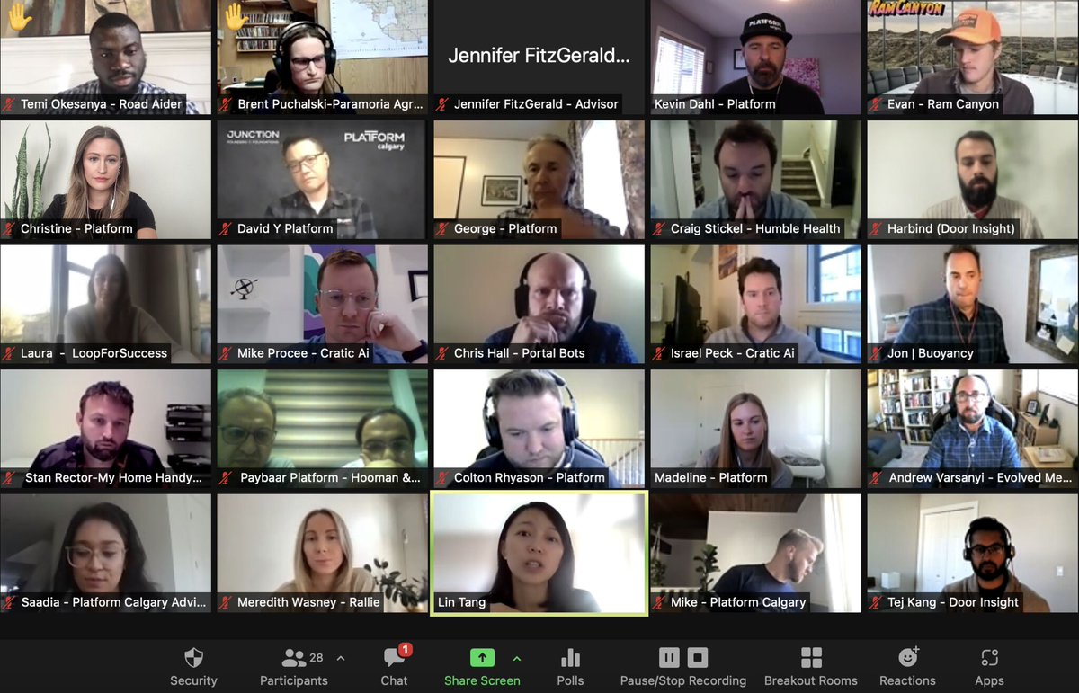 PlatformCalgary's tweet photo. Today kicks off Platform’s 7th cohort of Junction! We’re so excited to welcome the founders and their companies from Canada & around the world! 🎉
Meet the companies: https://t.co/jzFqjyuDuR
#junctionFxF #yyctech #yycinnovation
Supported by @ABInnovates https://t.co/VbKdT3UwnH