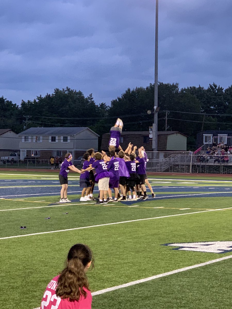 Can’t forget about our cheerleaders!  Powder Puff 2021 💗💜#FraserFamily