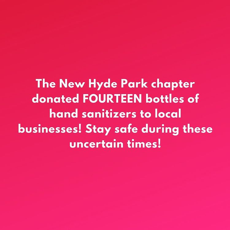 BTOBnow's tweet photo. Shout out to the #HydePark chapter for their recent donation of sanitizer to local businesses!!

Thank you to Muse Health for their hand sanitizer, which makes donations like these possible!

---
#BreaktheOutbreak #StayHome #MaskUp #COVID19 #volunteers #nonprofit #PPE https://t.co/MdxWfIuBRt