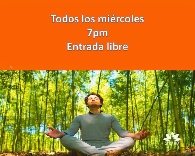 Todos los miércoles 7pm hora de Colombia.
Meditación * yoga online, solo haz clic
sycolombia.myownmeeting.net/login
Escribes tu nombre, listo!!!
