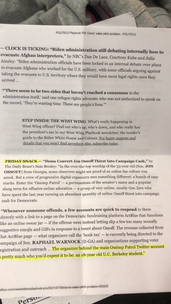 joe biden knew that the afghan evacuation would have been Not Good for as long, or longer than, Jon Ossoff has known about the Ossimp patrol https://t.co/ELy3aVzcXS