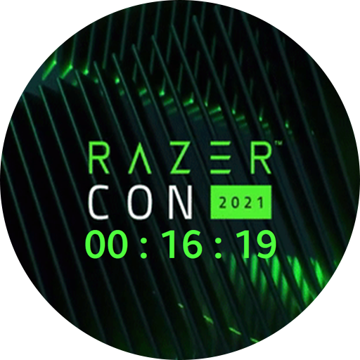 Capjadarin's tweet photo. Been a while since my last upload, but saw the announcement for #RazerCon2021 and made an quick animated watch face for it! getting excited! @Razer https://t.co/NUQOzo1aPs