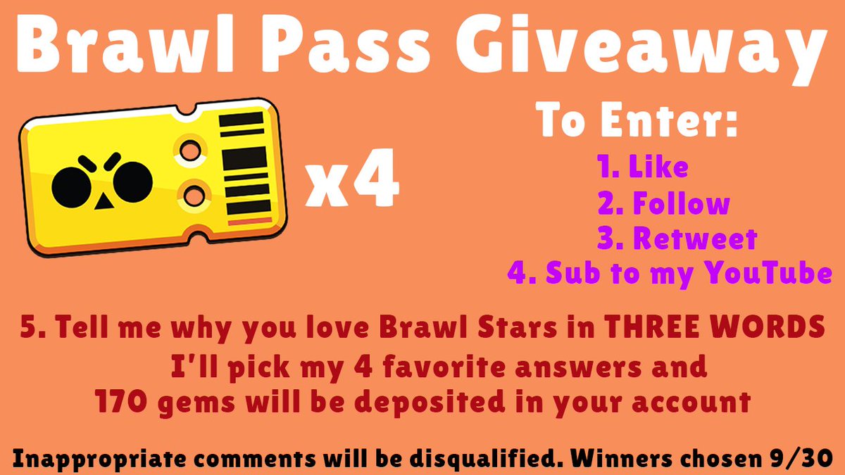 GizmoSpikeGames's tweet photo. #BrawlStars #brawlpass #Giveaway @BrawlStars 
https://t.co/KE04e31GDC https://t.co/kBXKfTVeak