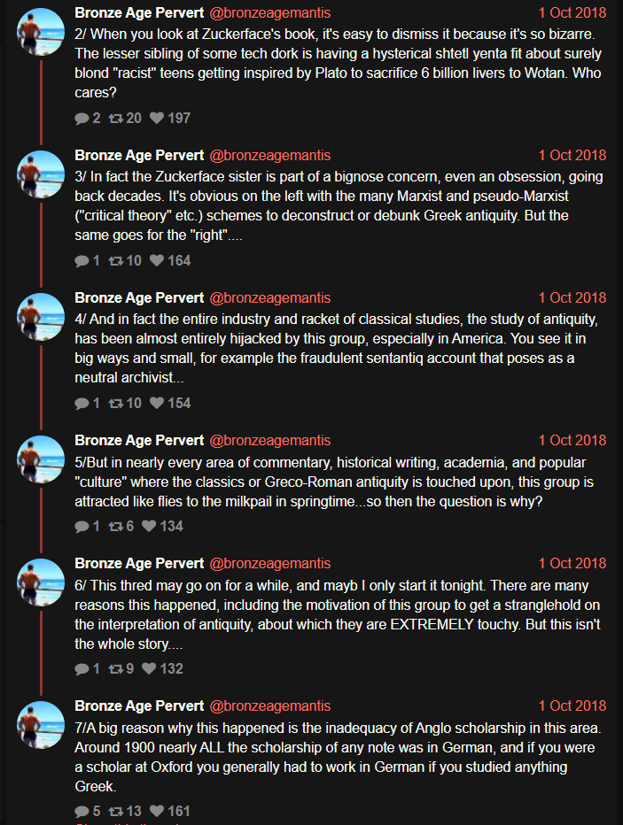 KhalkeionGenos's tweet photo. Thred: On request of frend for general interest, repoasting an old and much-liked BAP thred, on "the classics racket" in USA. In response to Donna Zuckerface stupid (and failed) book on the classics and politics, the following was poasted; which I might turn into a long article: https://t.co/JiYPvbuZ5g