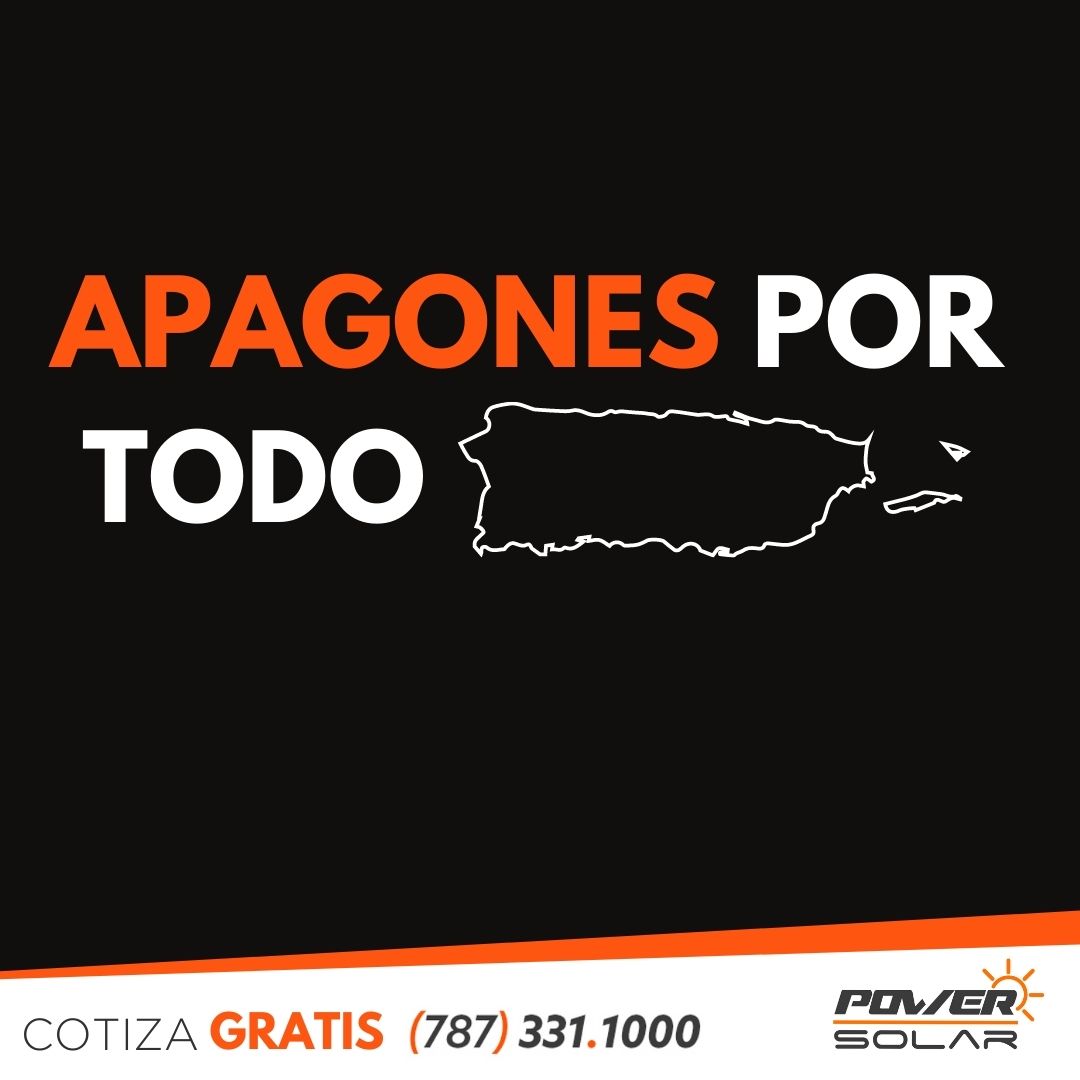 ¡Sobre 240,000 abonados sin luz! 🕯 ¿Eres uno de ellos? Cámbiate a energía renovable con Power Solar y no vuelvas a sufrir por un apagón. 

Llámanos ahora para una orientación y cotización GRATIS al 787-331-1000. 
#Apagón #Luma