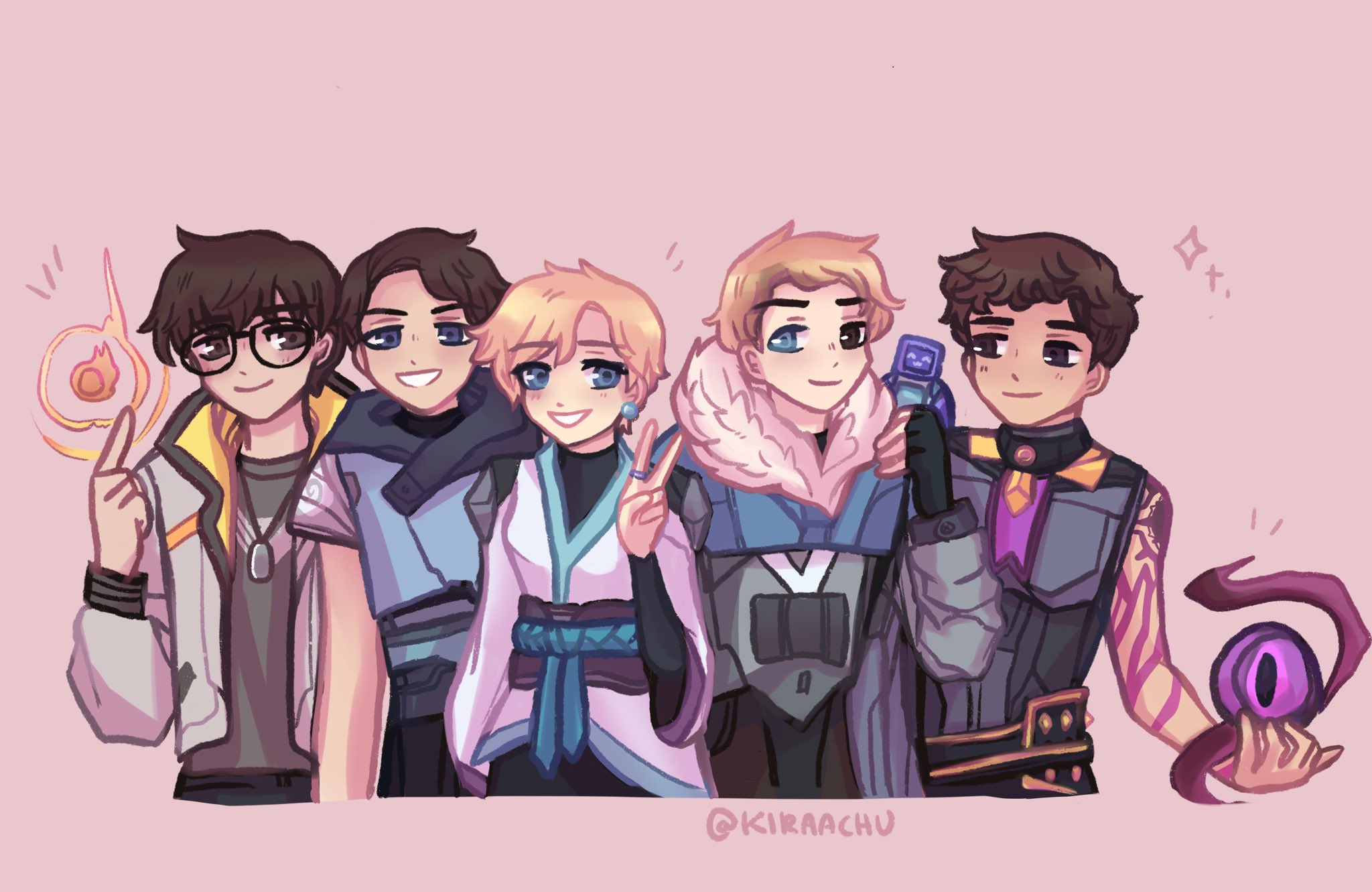 kira ⭑ on Twitter "valorant squad commission done for shadowofanerd