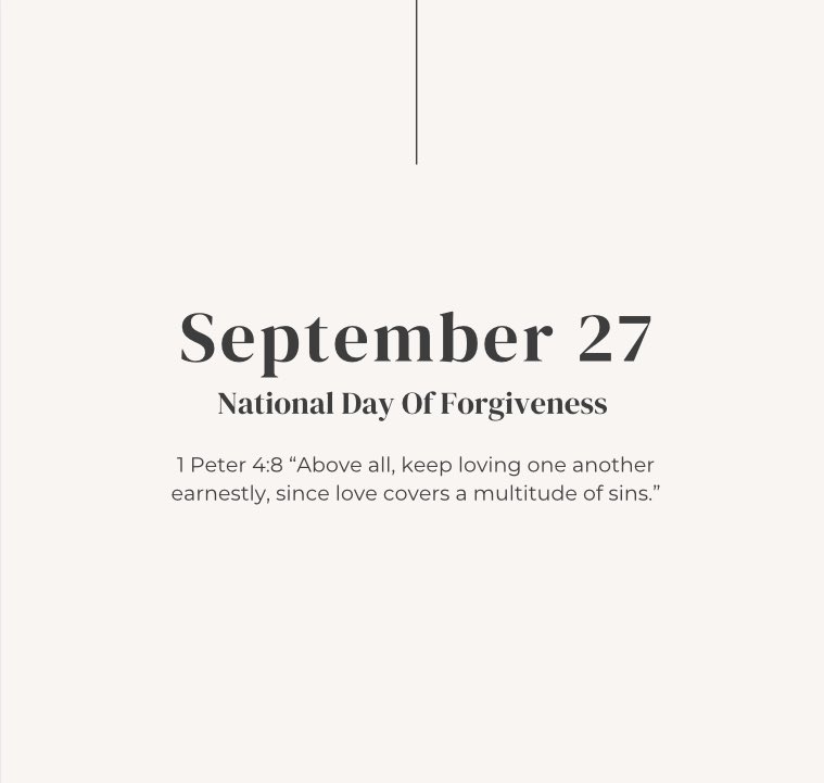 #NationalDayofForgiveness