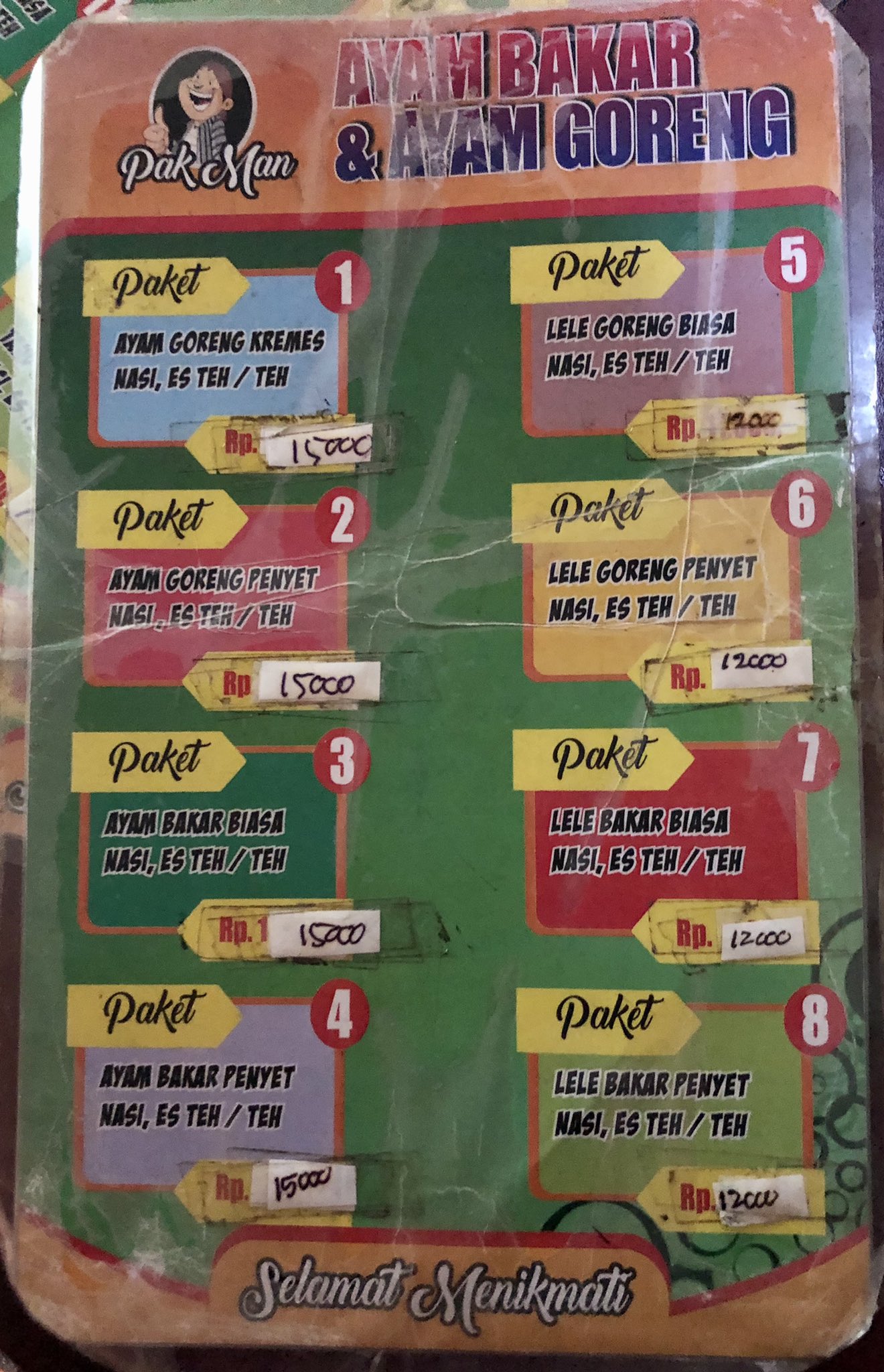 makan apa ya? on Twitter "Ayam Bakar/Goreng Pak Man 📍Jl. Kartika Gg