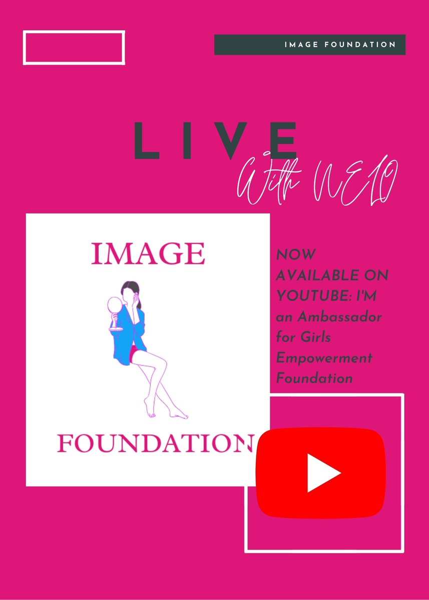 IMAGE_NPO's tweet photo. The Instagram Live is now available on Youtube:
Link: https://t.co/hBdnLXwOJi
#Employment #IMAGEFoundation #GirlEmpowerment #NeloMabona https://t.co/U3PNB6Ksc4