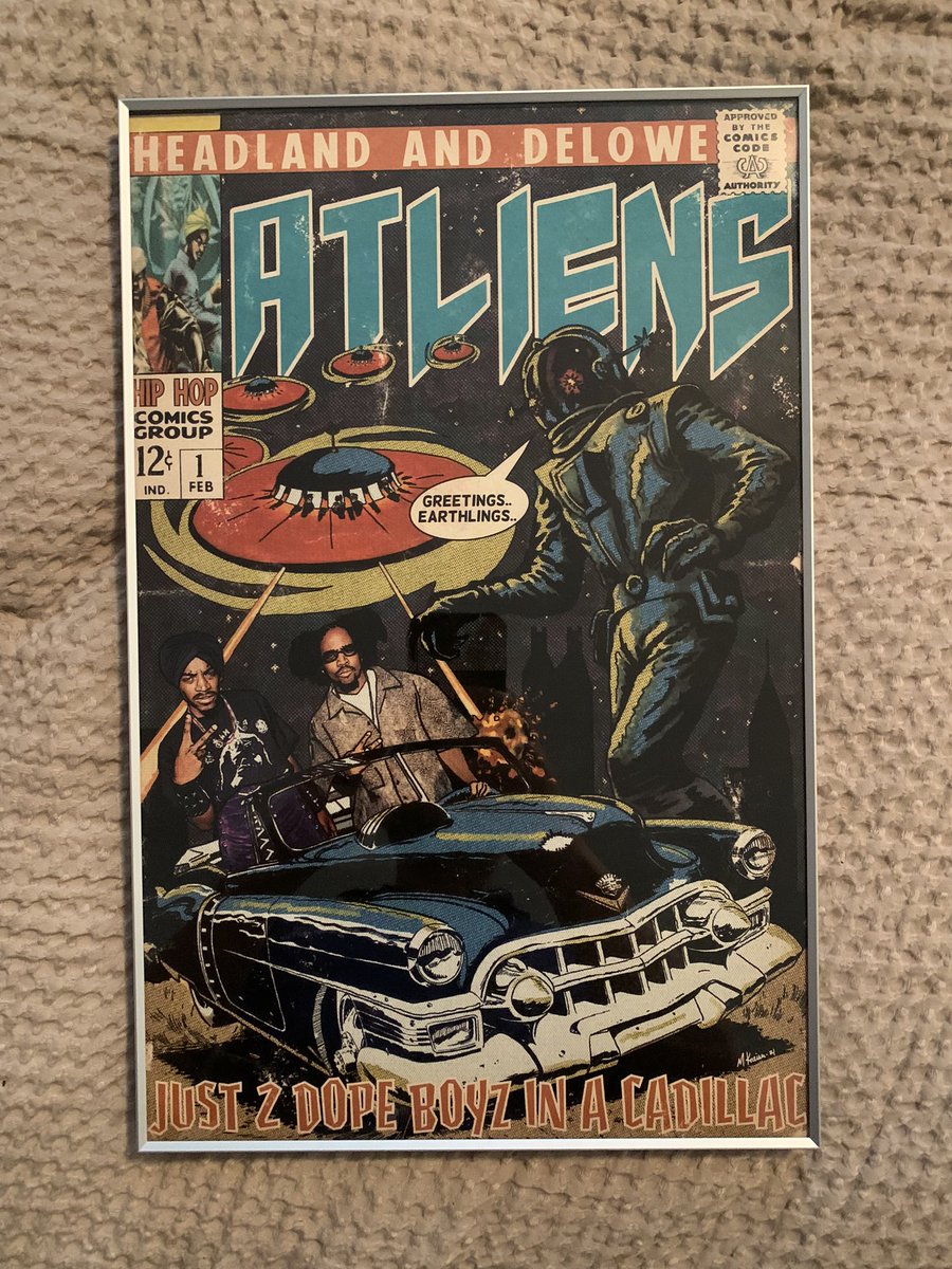 APGroover's tweet photo. This will look really nice in the office. Just got it framed @Outkast #twodopeboyz #ATL https://t.co/9UBLWGZZQ9