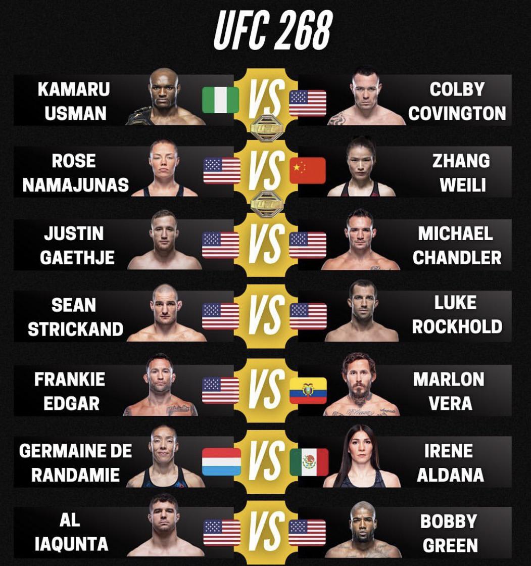 twrecks155's tweet photo. It doesn't make sense how good UFC 268 looks 🔥🔥 https://t.co/Toyr8CRipY