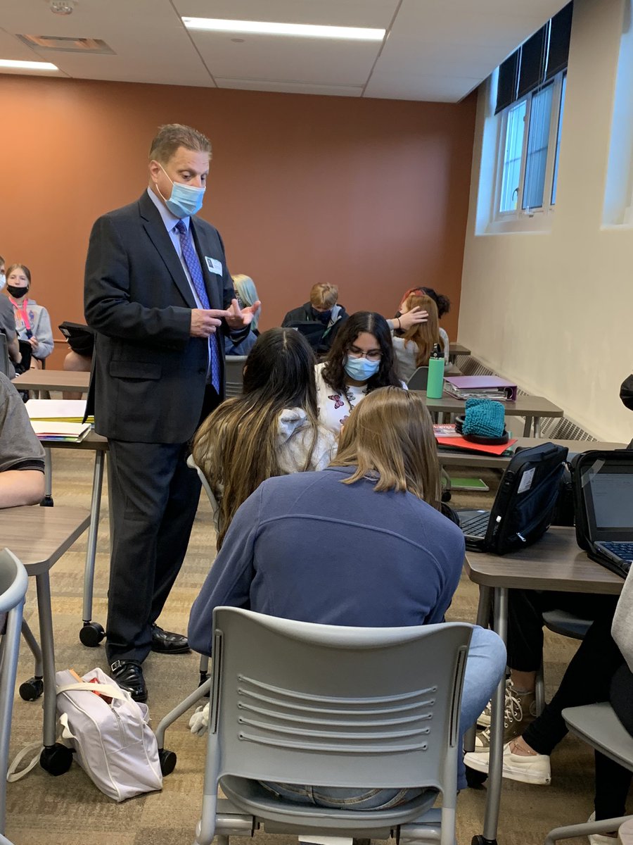 Thanks to Herb and Jill Klein for speaking to the Sophomore Honors classes about cross examination and closing arguments in preparation for the Mock Salem Witch Trials.