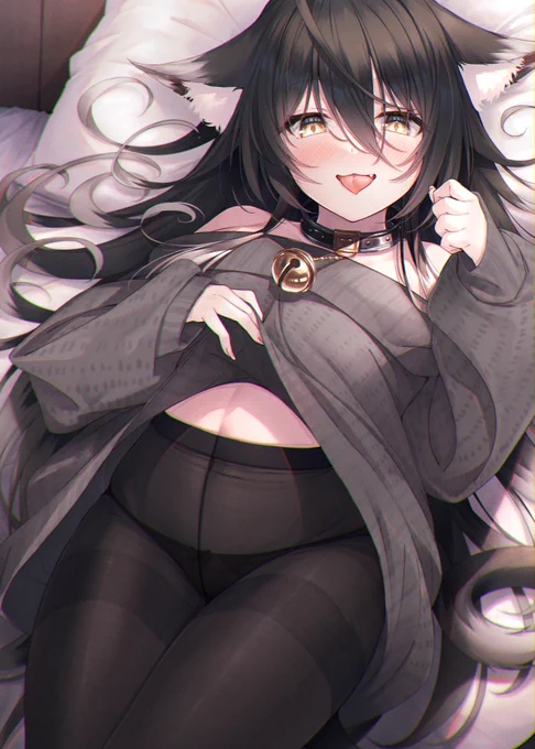 せつなちゃんにタイツの練習の協力をしてもらいました。 