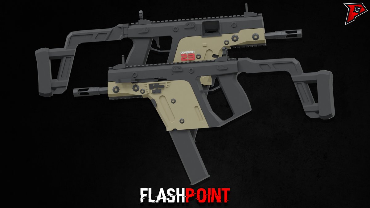 First look at the Vector I'll be showcasing all the mods tomorrow!!

Model: KRISS Vector
Studio: <a href="/DIVISION23_rblx/">DIVISION23</a>
Game: FLASHPOINT

#roblox #robloxdev #flashpoint #b3d #blender3d #gamede