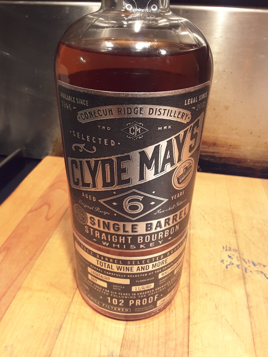 Day #27 of the #30daysofbourbon is a new brand that I haven't tried before, Clyde May's.  I grabbed this bottle while in Florida earlier this year as it was a decent priced 6 yr old bourbon.  I Cheers!!! #BHM2021  #bourbonheritagemonth <a href="/BourbonBanter/">Bourbon & Banter</a> <a href="/clydemays_/">Clyde May's Whiskey</a>