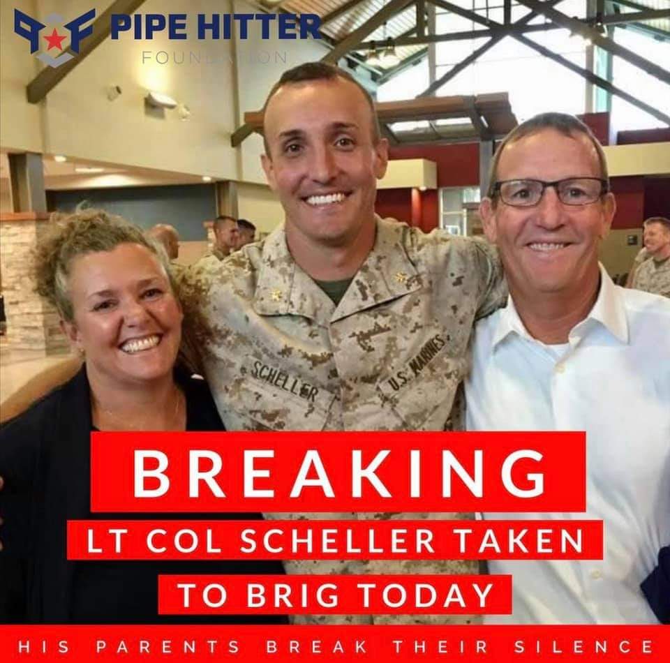 BREAKING: LTC. Scheller, the Marine commander who went viral for speaking out against what was happening in Afghanistan, was incarcerated and sent to the brig today. He went from being a Battalion Commander to a prisoner for demanding ACCOUNTABILITY and INTEGRITY for Afghanistan
