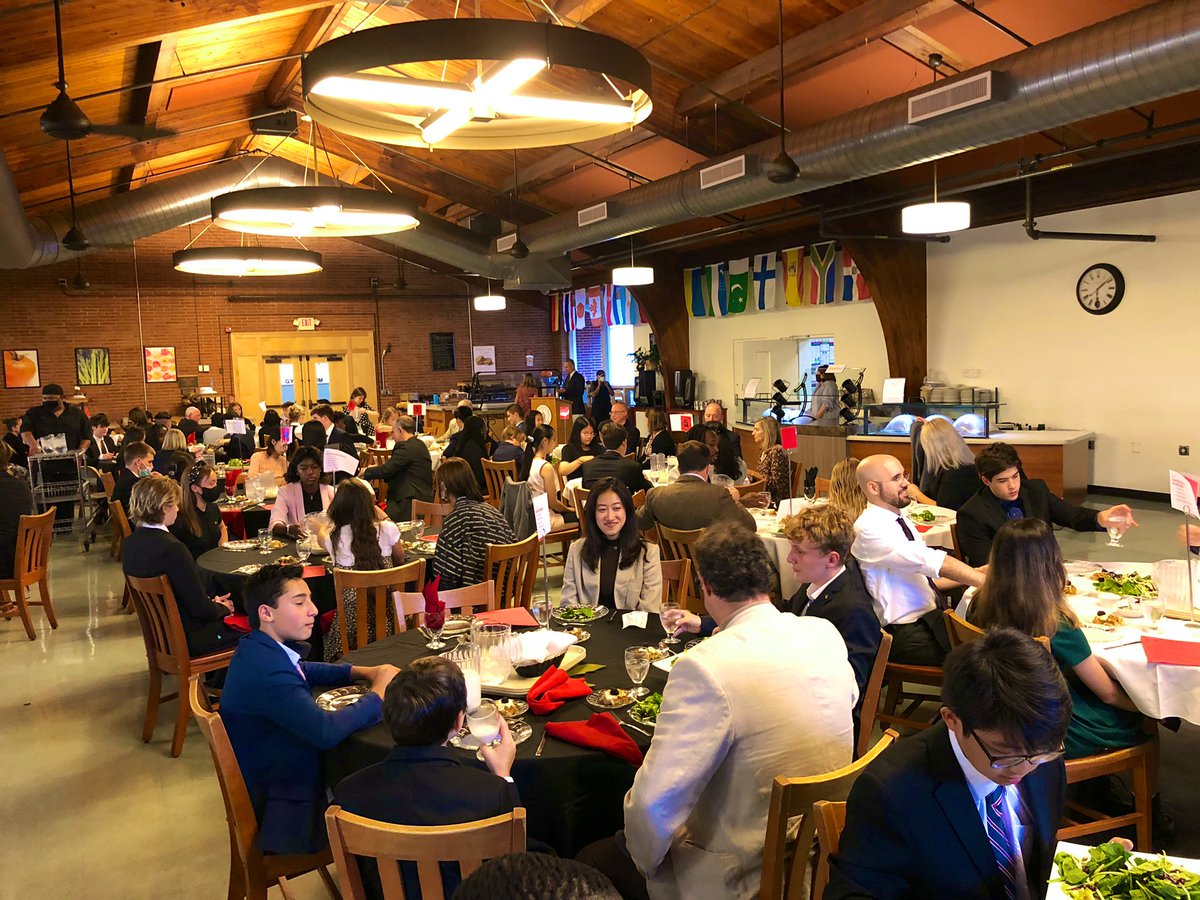 TPS_ResLife's tweet photo. @tps_news Our first Formal Dinner since February 2020! It was great to be back together again in this setting! Good food and good conversations! #TPSResLife #BouncingBack https://t.co/CfsogPPgC0