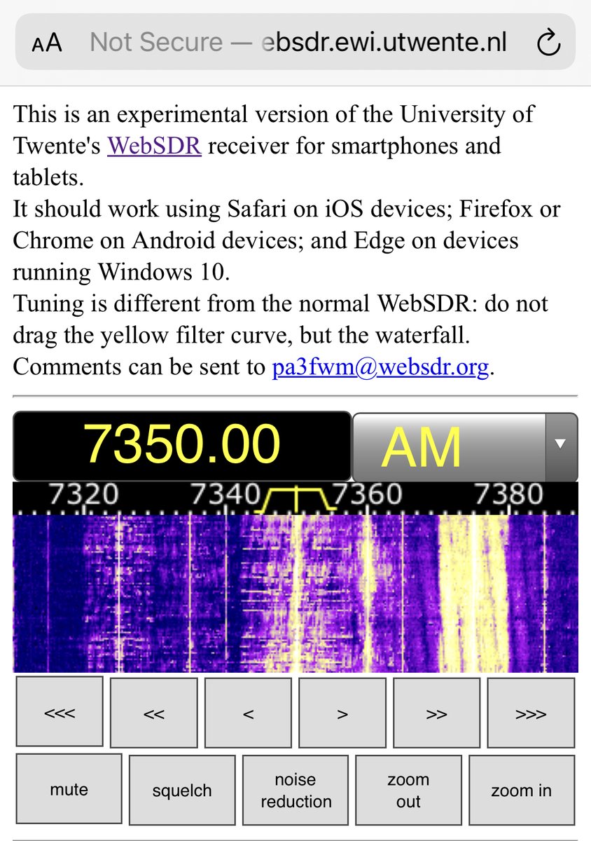 cobaltpet's tweet photo. China Radio Intl. English on 7350 kHz. 500 kW from Kashi-Saibagh to UTwente WebSDR. 2021-09-28 at 0140 UTC. ID via https://t.co/WxjsfKgIx6 #shortwave #china #utwente #websdr https://t.co/ZvRV9pybdZ