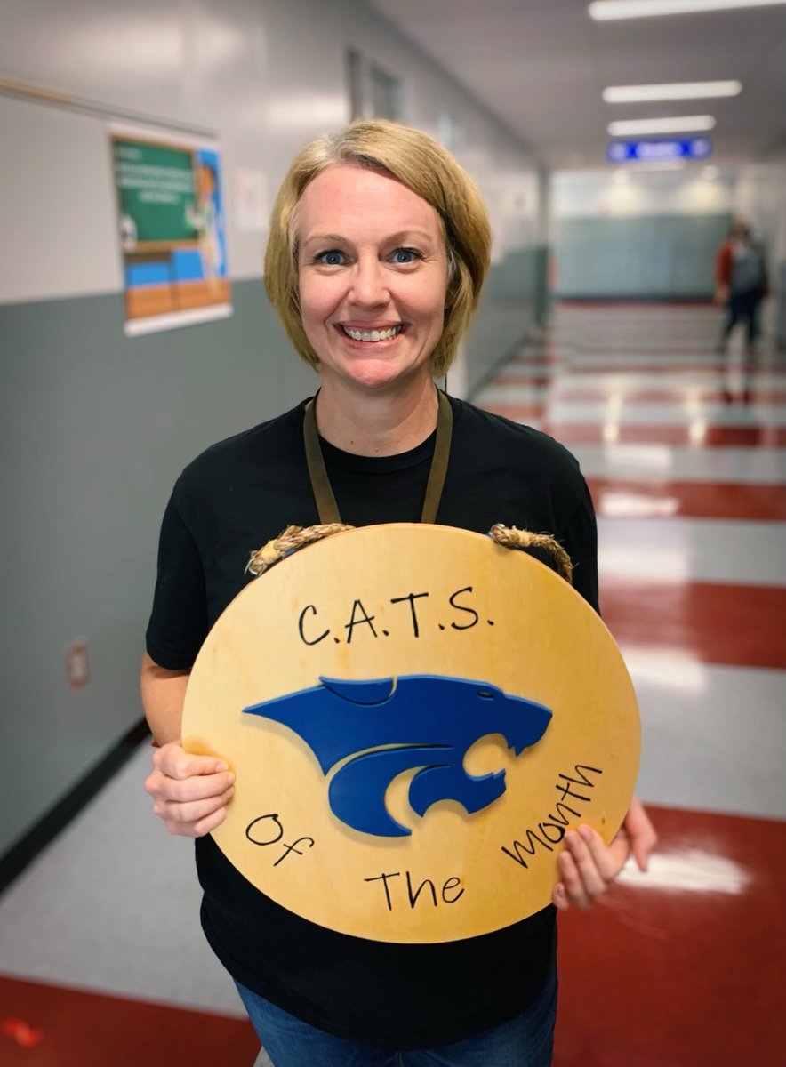 WHSFreshmanAca1's tweet photo. Congratulations to Mrs. Warrington for being our Wildcat of the Month for the Freshman Academy! https://t.co/PnoYuTepcn