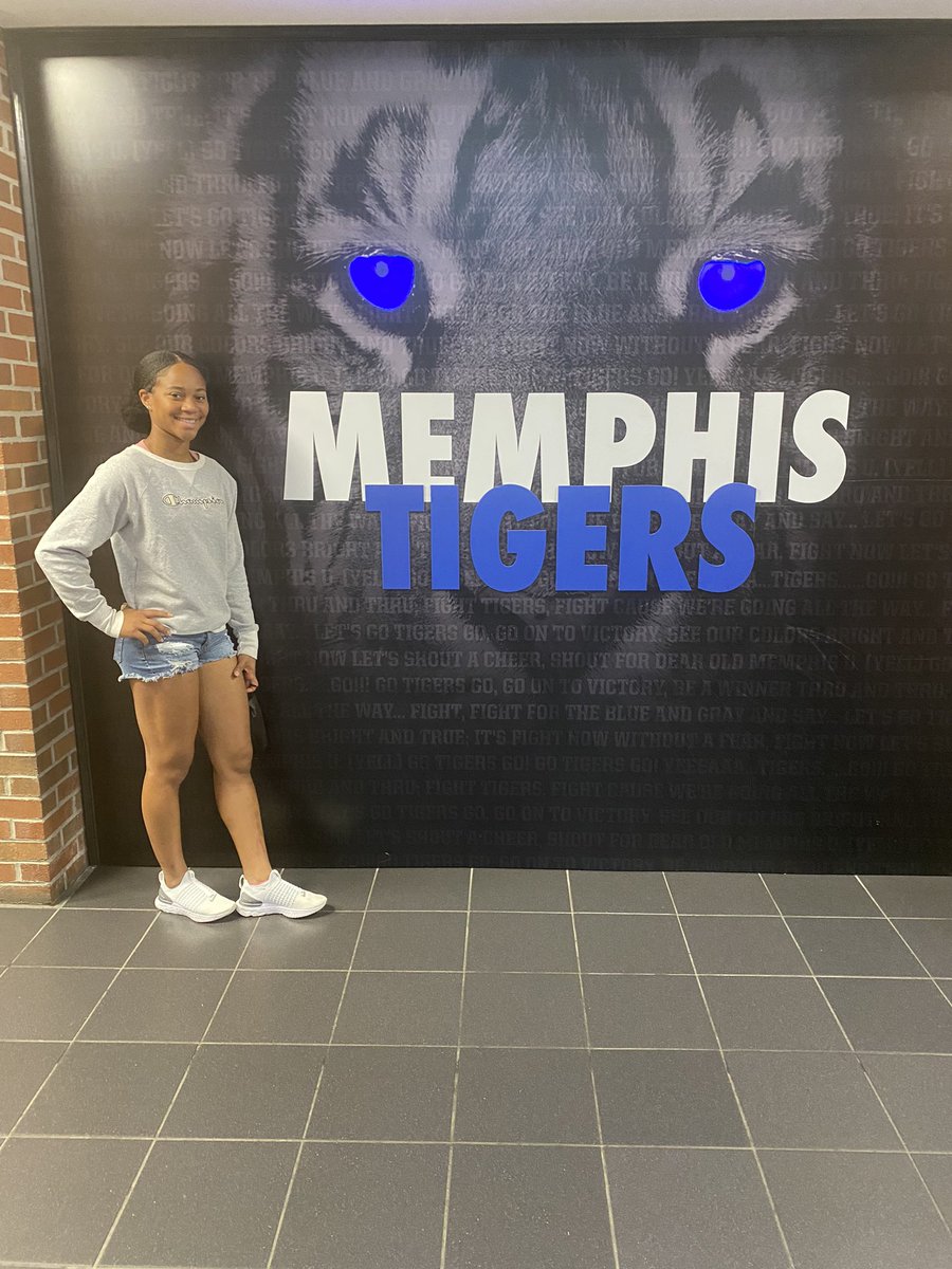I had a great visit at the University of Memphis. Thank you Coach @NataliePooleUM and her staff for a great time! #gotigers