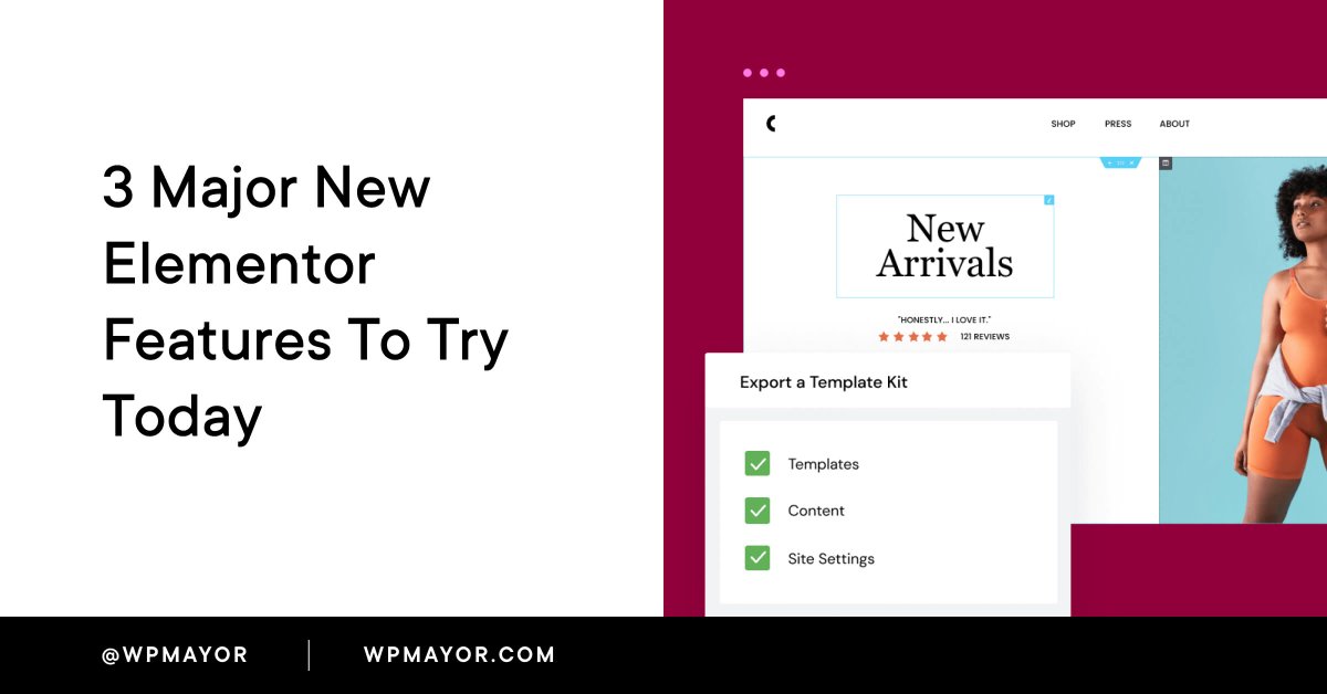 wpnewsio's tweet photo. 3 Major New #Elementor Features to Try Today https://t.co/ga2gSagln1
#WordPress #Plugins #PageBuilder #VisualPageBuilders https://t.co/kB4TAfGNog
