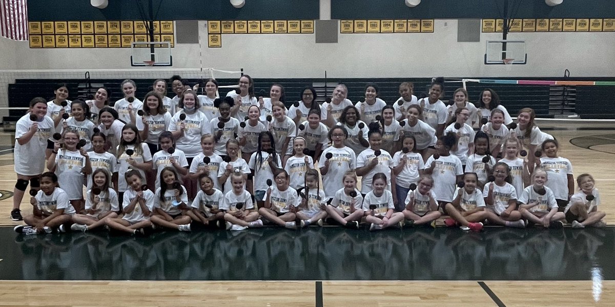 HTVolleyball's tweet photo. We ended our fall Green and Gold Spikers Clinic with Dilly bars donated by Obetz Dairy Queen!!! Great job to all of these young athletes and a big thanks to Obetz DQ for the sweet treats!!! #htvolleyball @susan_sewell https://t.co/pKBsNtWg57