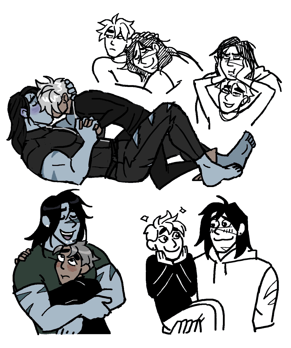 digging up hundreds of thousands of images of these guys (90% old smudged sketchbook doodles i wont post) 
