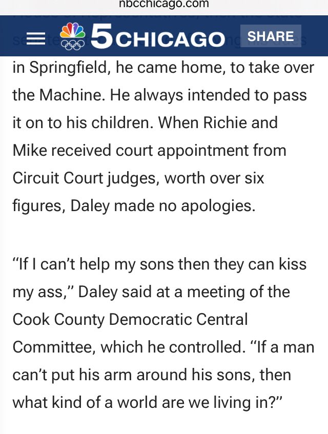 GovRBlagojevich's tweet photo. @AP My father in law got me hooked up with jobs, and his daughter too. But we all learned from da best, Da Mayor, Boss, Mayor Daley

Really, what kind of world ARE we living in? https://t.co/2GItXzuTVt