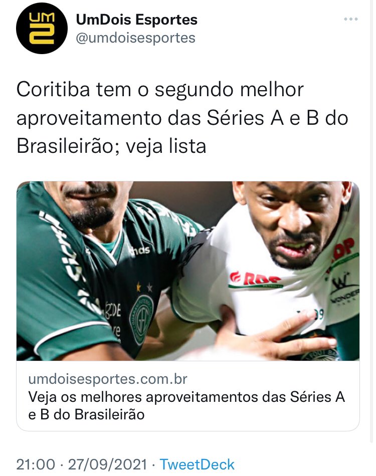 aldeia_noticias's tweet image. Coritiba seria o #vicelíder da Série A, entenda