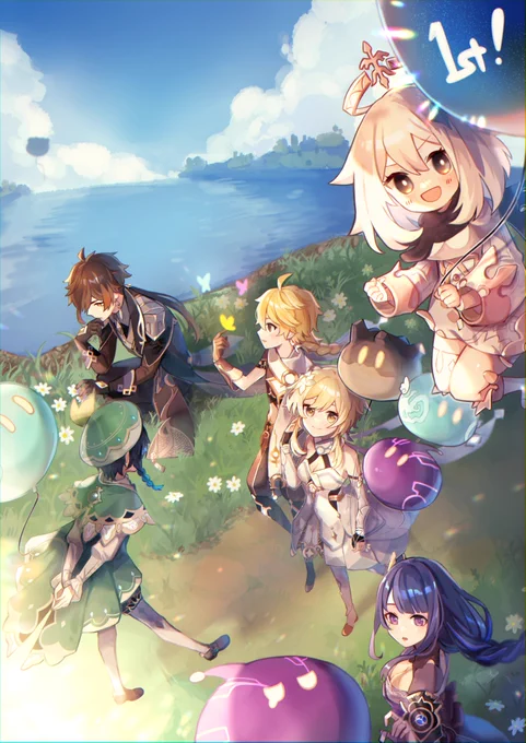 おめでとう～～～
#原神
#原神1周年 