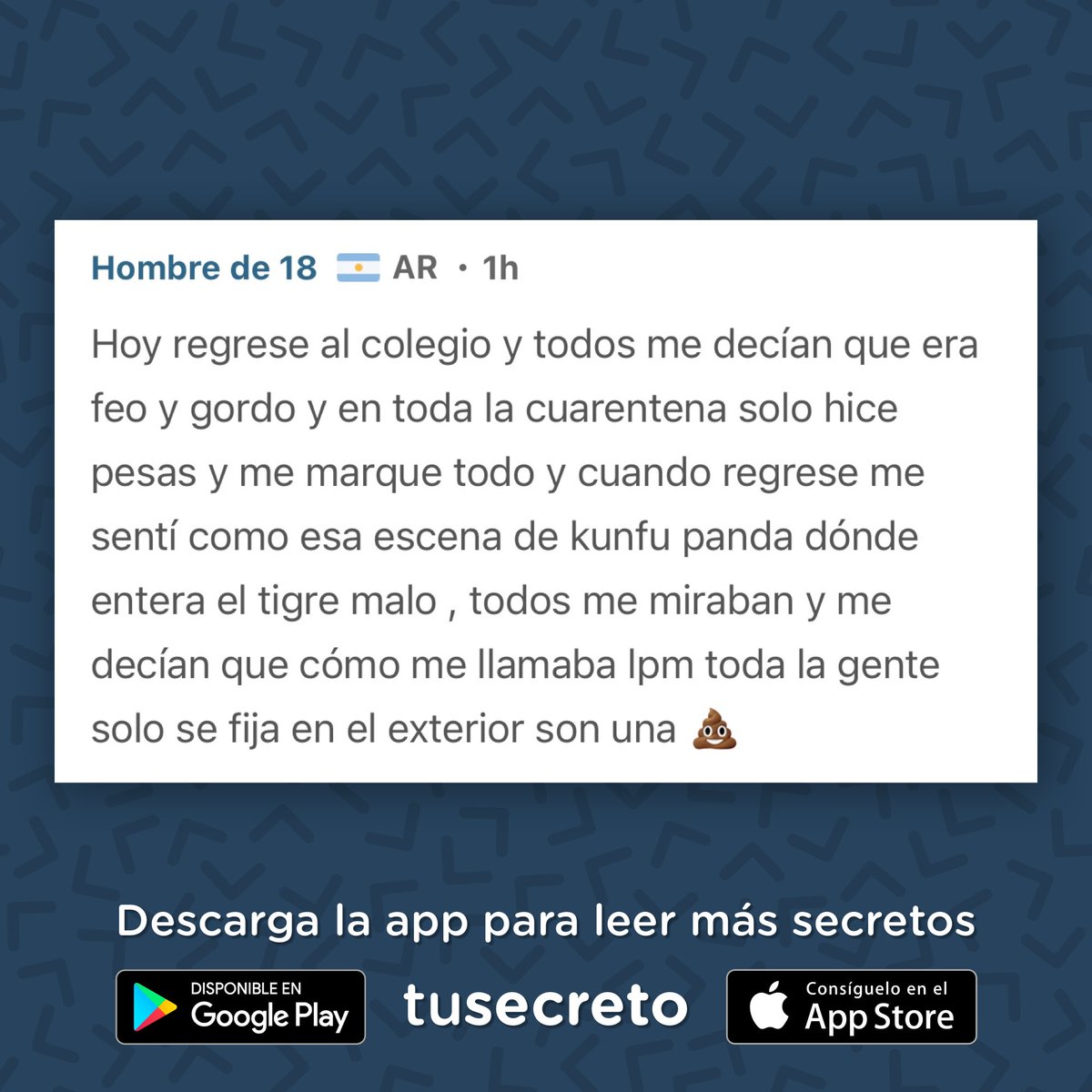 Descarga la app TuSecreto en iOS o Android para leer más y enviar tu secreto 📲✨